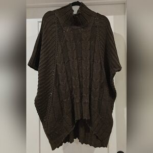 Cozy Brown Cable Knit Sweater